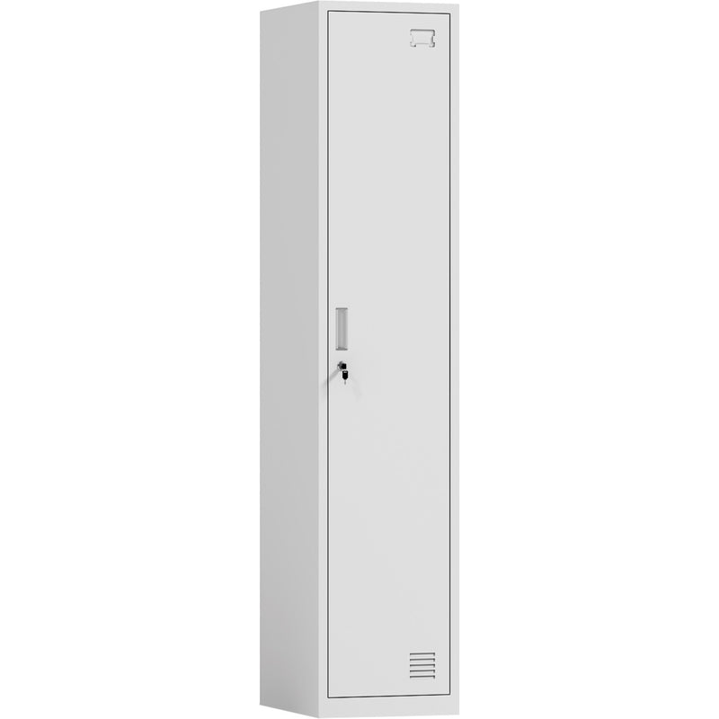 Commercial White Single Door Locker 380x450x1800mm - HDGZ01WHITE