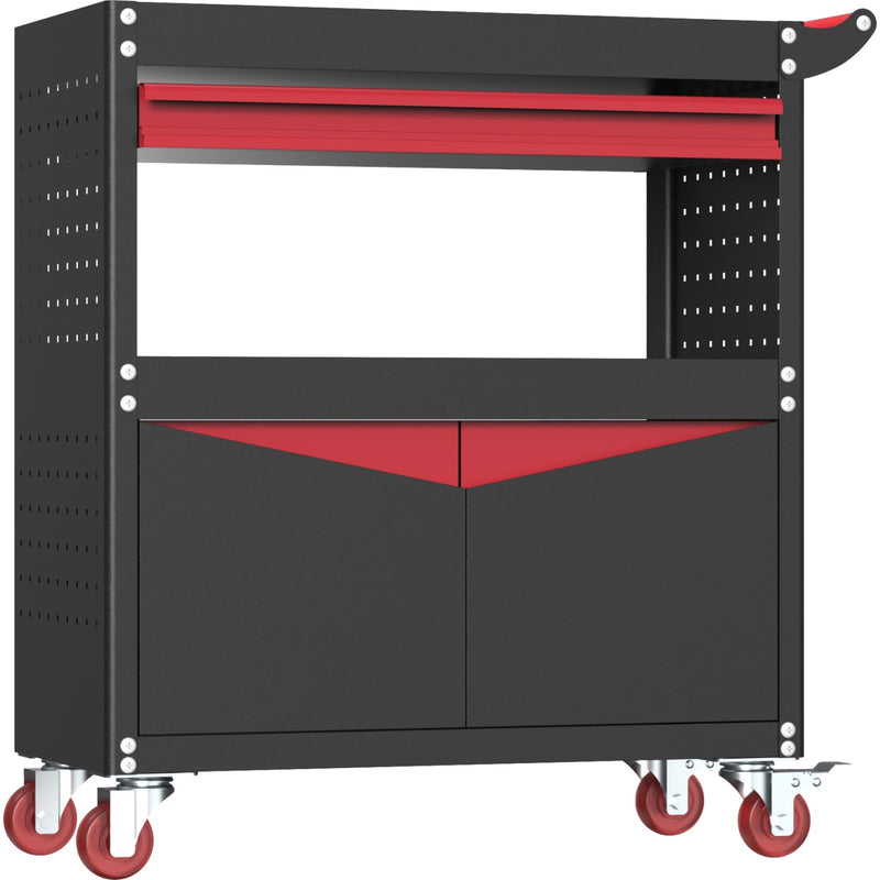 Professional Mobile Tool Cabinet with Drawer & Storage Shelves 720x350x837mm - HDWTC01