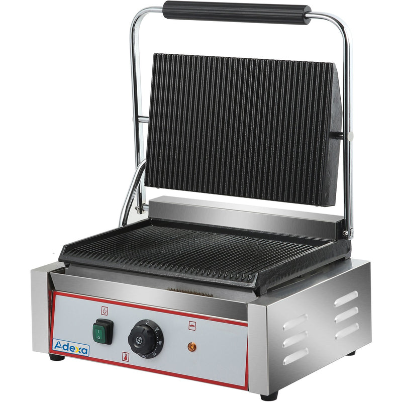Heavy Duty XL Panini Contact grill Ribbed 2.2kW - HEG811E