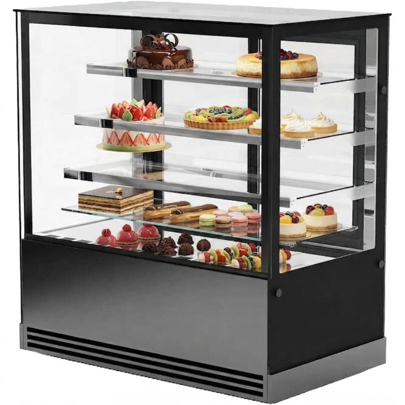 Cake Display Showcase 1500mm 3 Shelves Black - HL1500ER3B