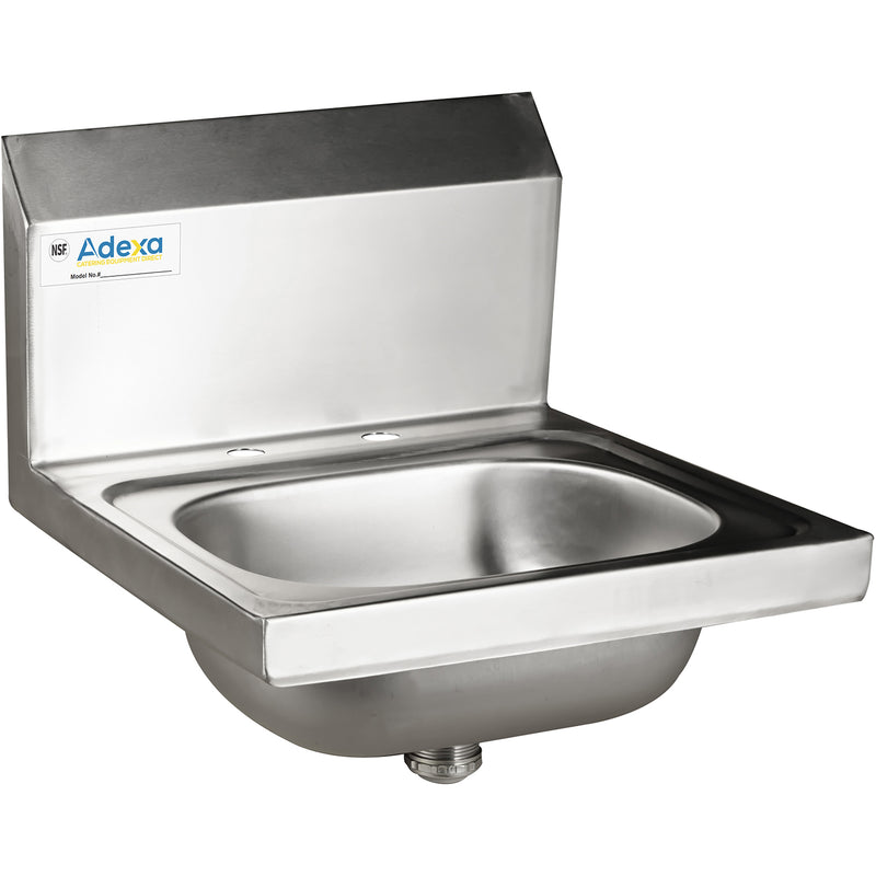 Wall mounted Hand Sink Deck mounted faucet Stainless steel - HS12DH