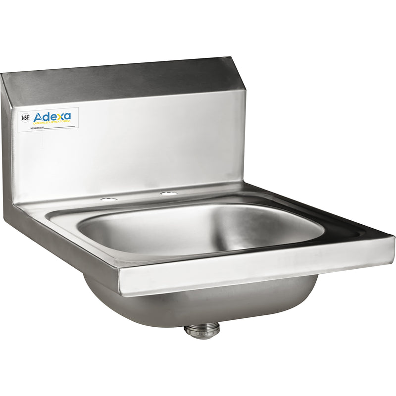 Wall mounted Hand Sink Deck mounted faucet Stainless steel - HS15DH