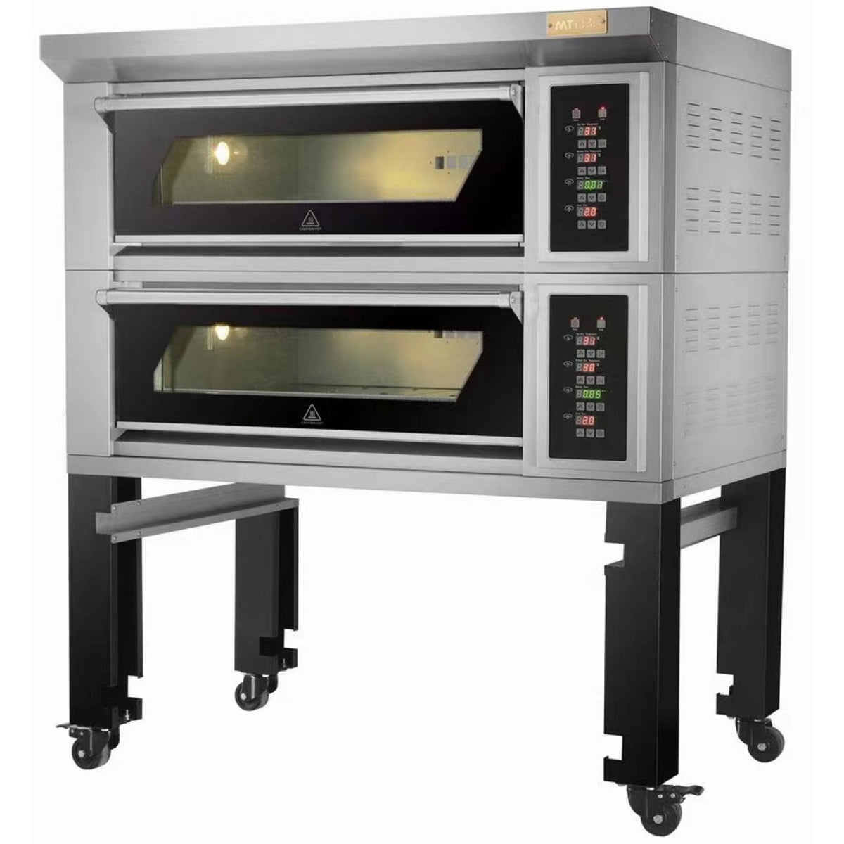Bakery oven Electric 2 chambers 4 x 400x600mm trays 400°C Digital controls 13.2kW 380V - HTD40KI