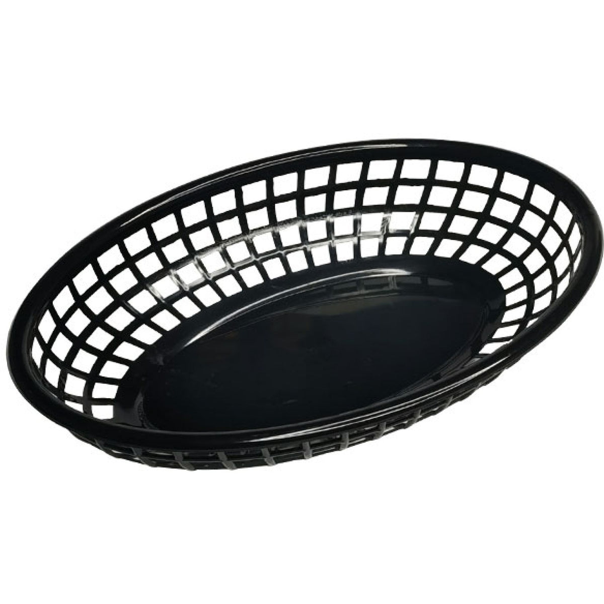 Heavy-Duty Polypropylene Food Basket Black 235×150×46mm - JGM202