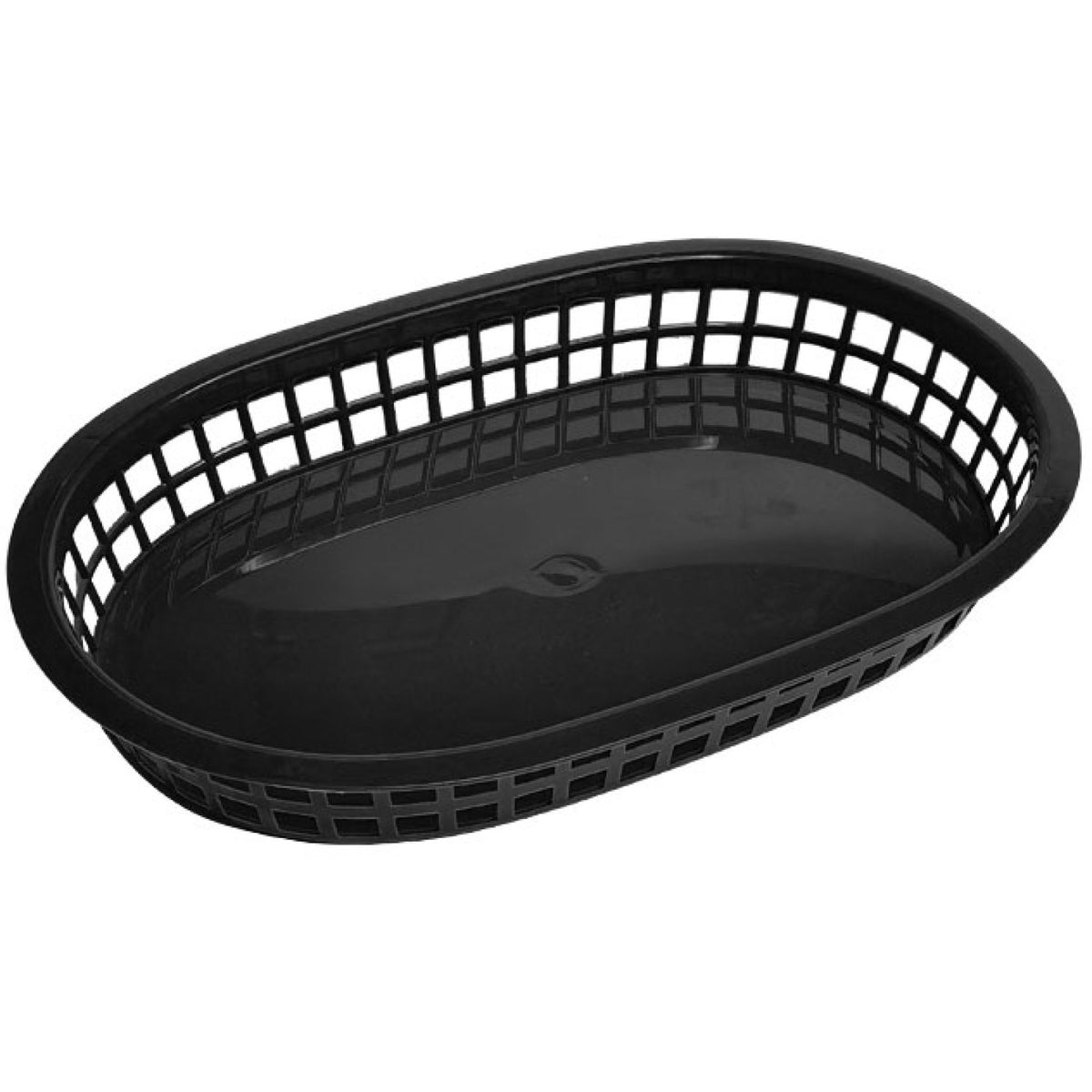 Heavy-Duty Polypropylene Food Basket Black 275×175×38mm - JGM204