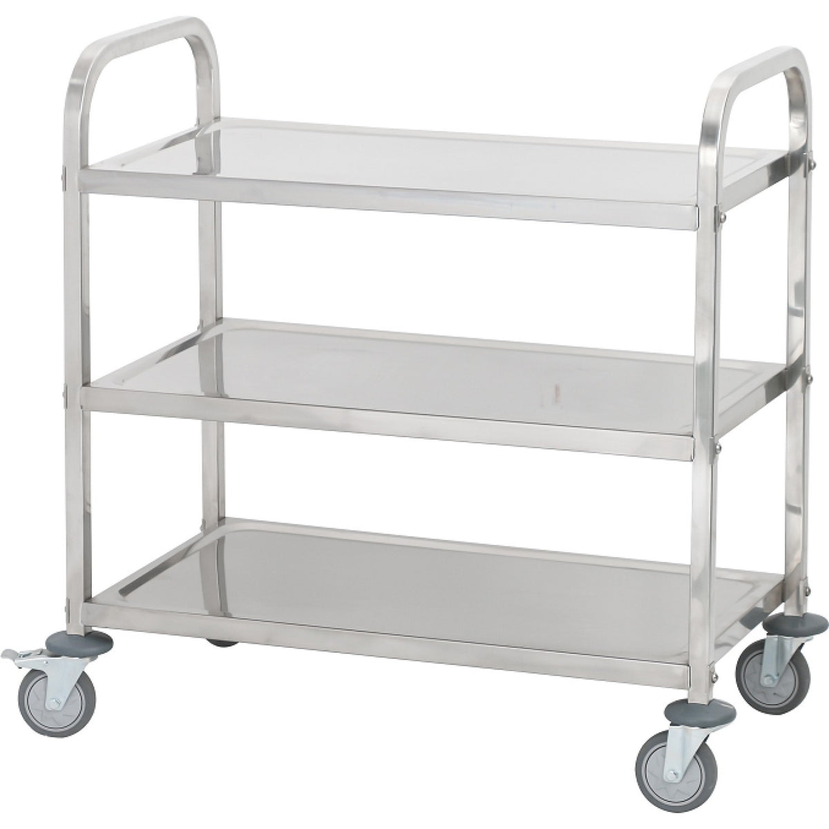 Commercial 3‑Tier Stainless Steel Serving Trolley 850×450×900 mm - JSN210