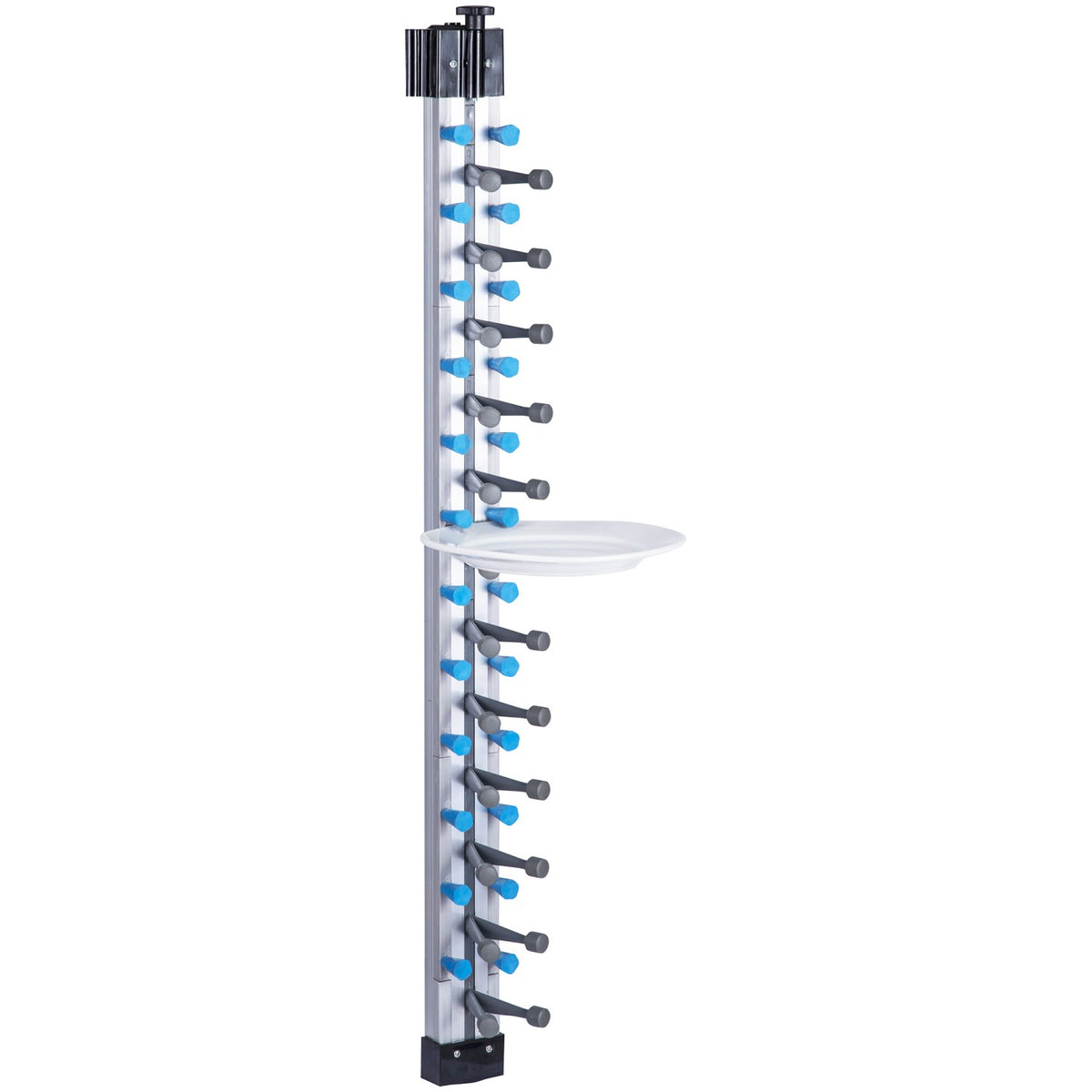 Commercial 12-Plate Wall-Mounted Plate Rack 120x100x1015mm - JWWM12