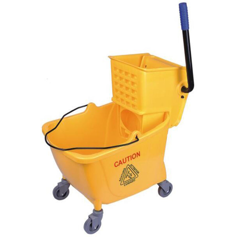 Adexa Commercial Mop Bucket with Side Press Wringer 32L | Professional Floor Cleaning