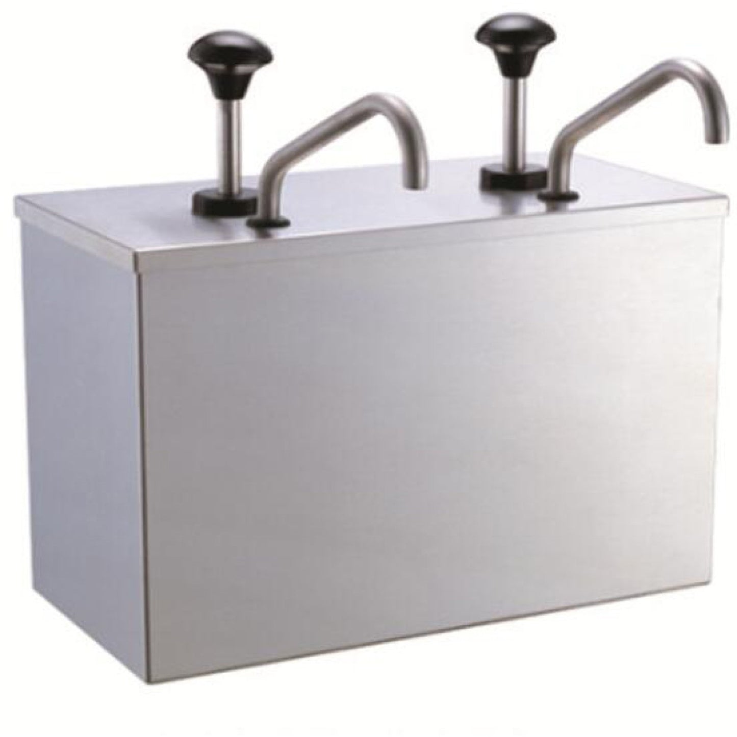 Commercial Condiment/Sauce Dispenser 2 pumps Stainless steel - JZS002
