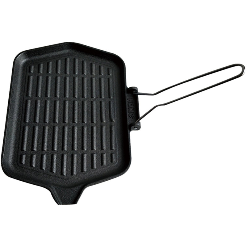 Cast Iron Griddle Pan Pre-seasoned with Removable handle 370x225mm - KB3723