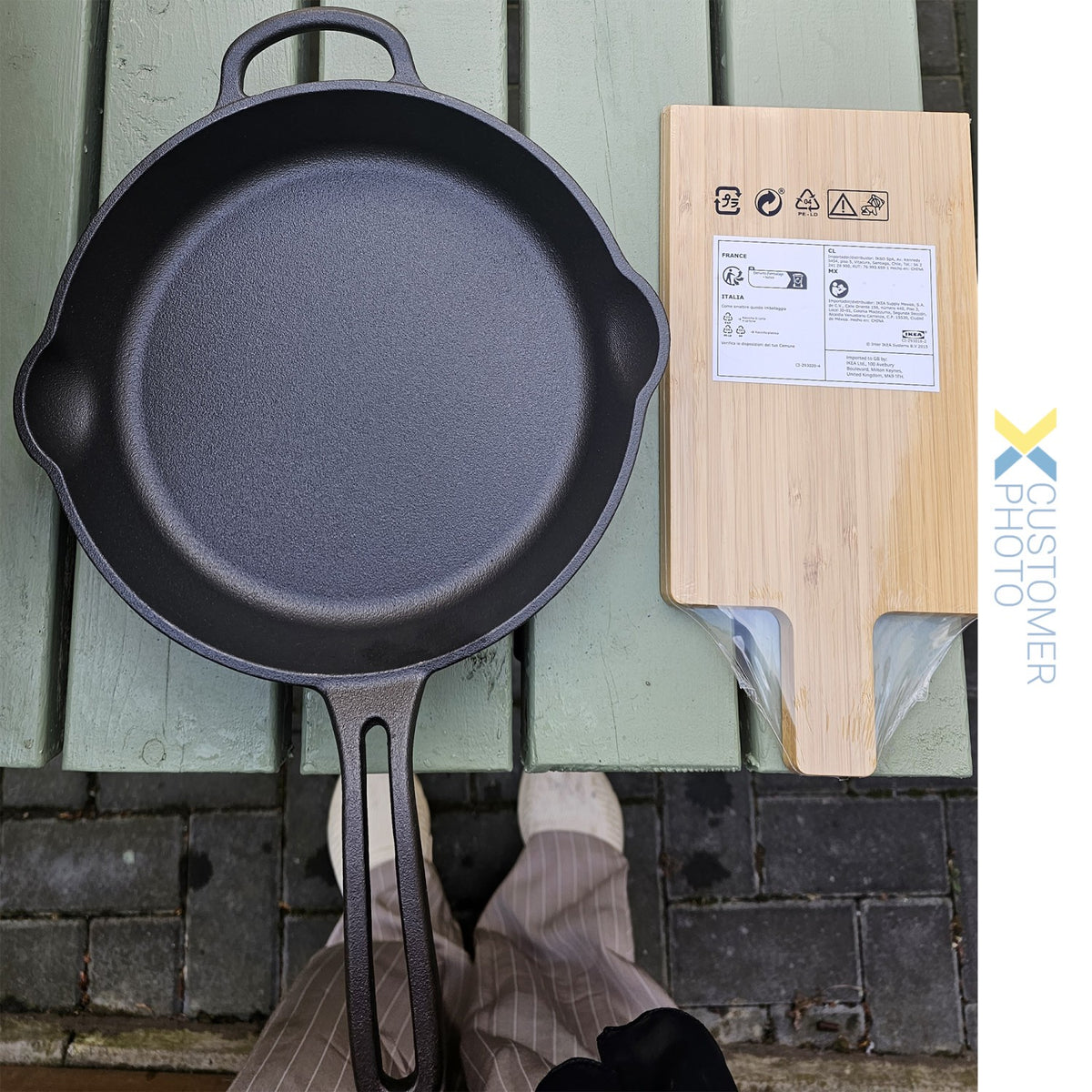 Cast Iron Skillet Pan Round Pre-seasoned ø262mm - KBJP26