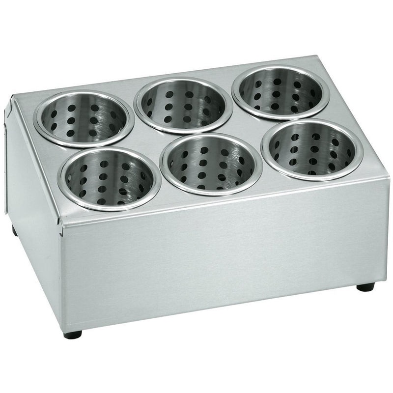 Commercial Cutlery Basket Holder 6 hole Stainless steel - KFB06B