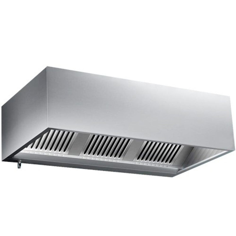 Commercial S/S Extraction Canopy with Filter, Variable Speed Fan, Lights 1600x1400x500mm - AP238Z263D
