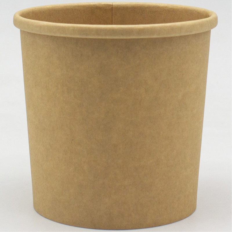500pcs Kraft Soup Bowl 12oz/354ml PE - KSB12OZ