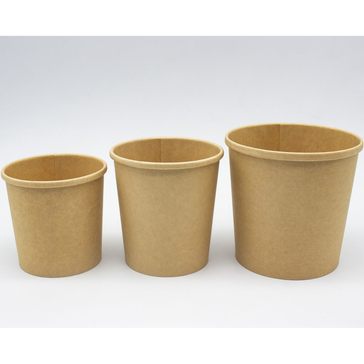 500pcs Kraft Soup Bowl 12oz/354ml PE - KSB12OZ