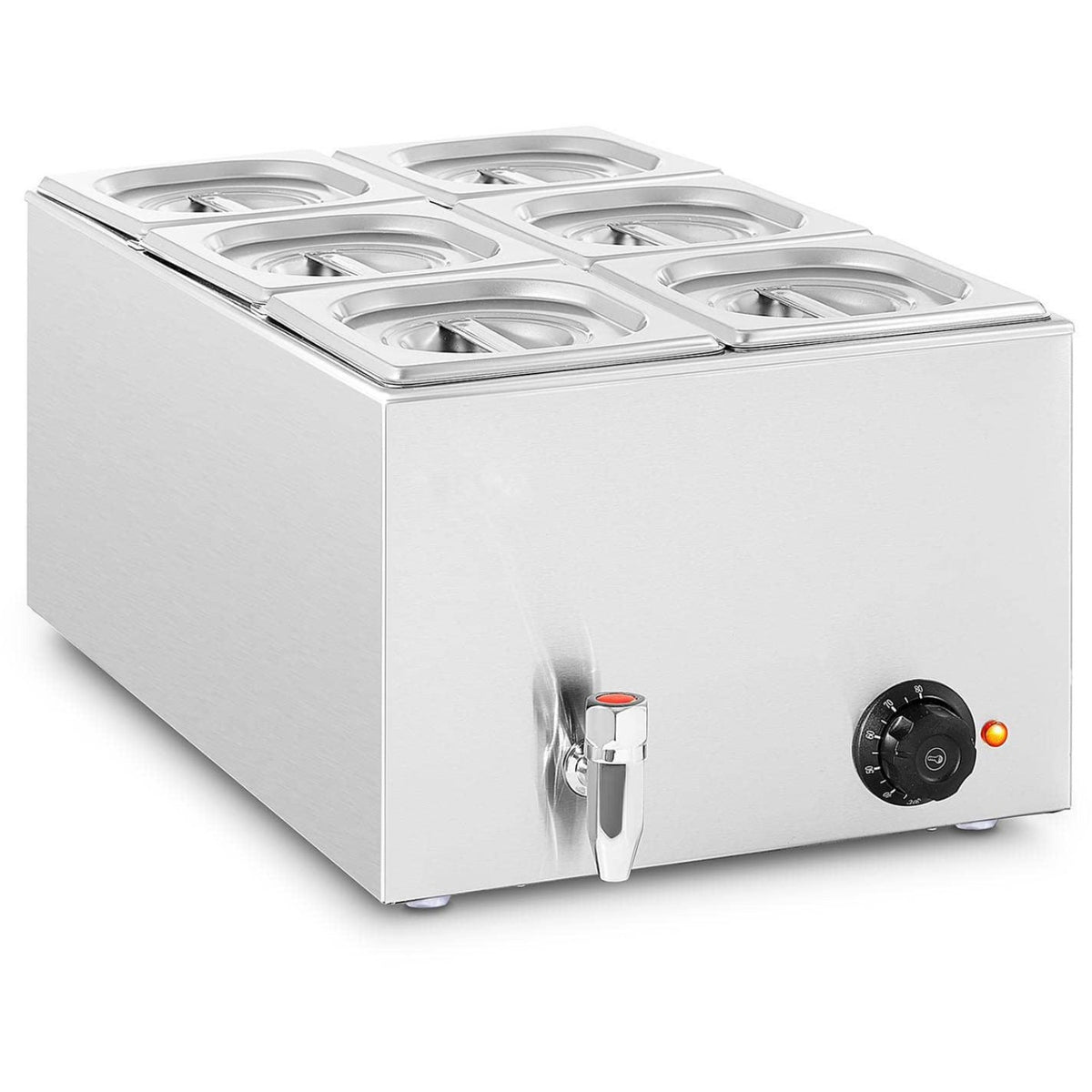 Commercial Bain Marie 6xGN1/6 0.6kW - M106