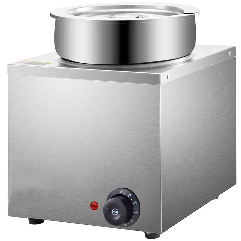 Commercial 4L Stainless Steel 1 Pot Bain Marie Soup & Sauce Warmer 260×260×290mm - M804