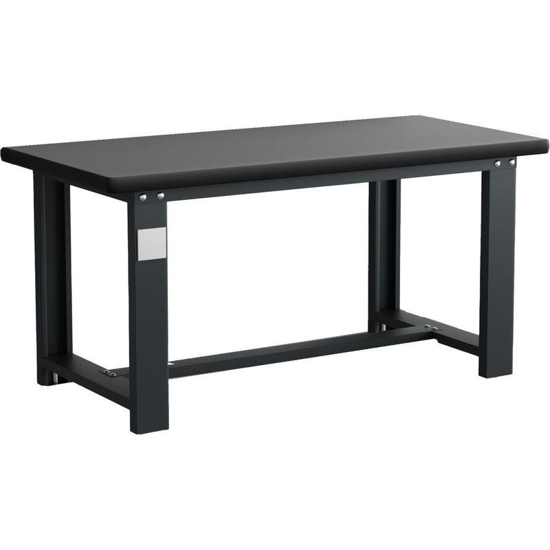 Commercial Heavy Duty Work Table 1200x750x800mm Black - MB80120HDT