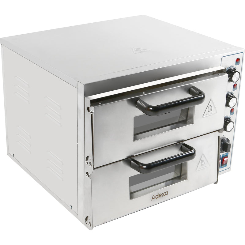 Electric Pizza oven 2 Chambers 410x420mm - MLP2ST