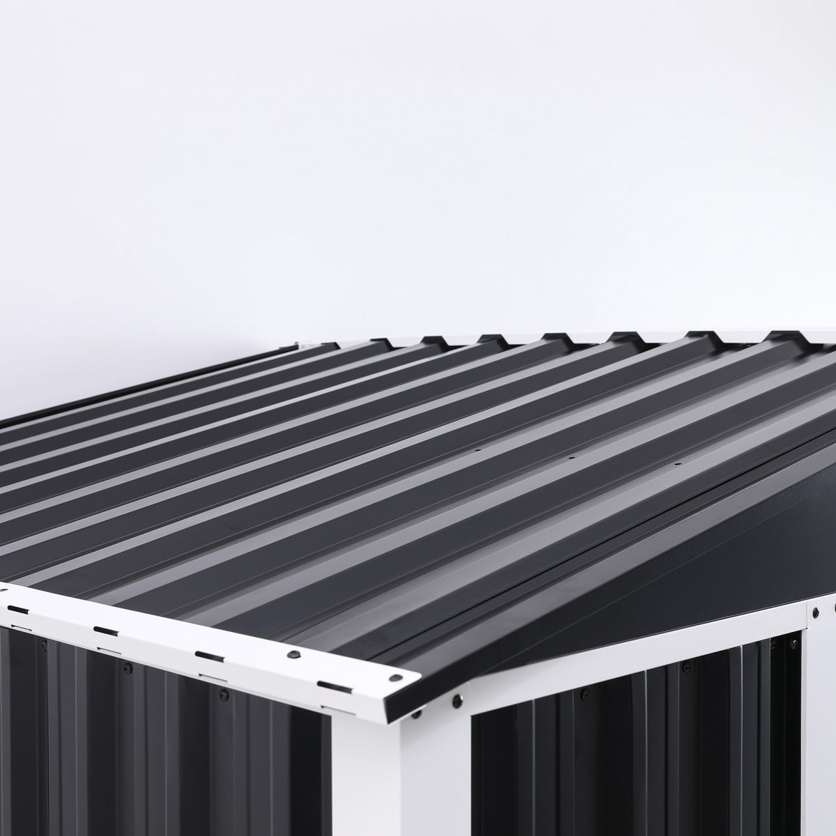 Metal Shed with Sliding door & Zinc Frame Width 1950mm Depth 1230mm - MSA01