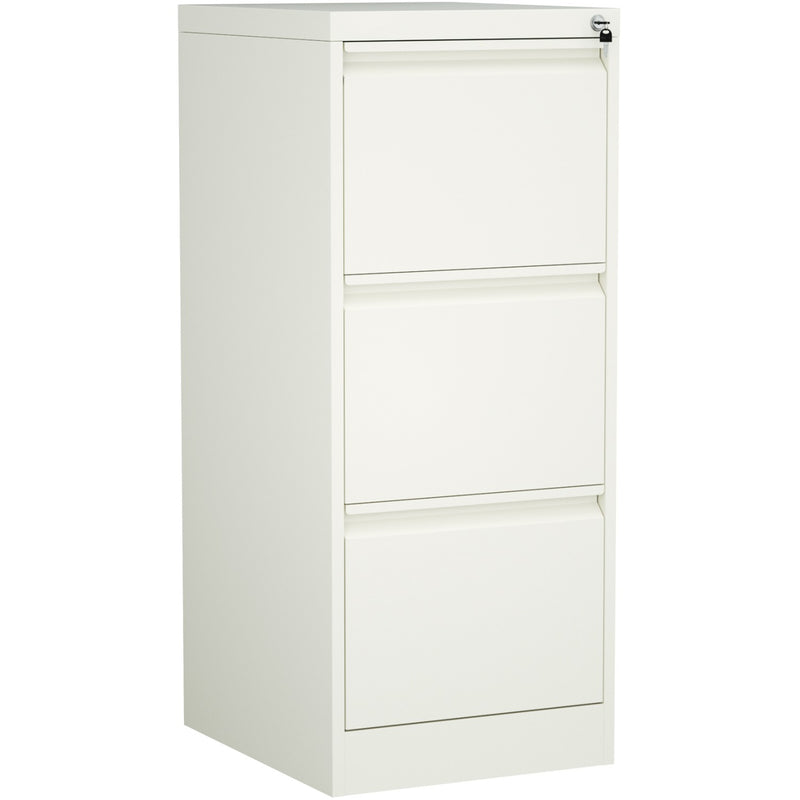 Professional Filing Cabinet 3 drawer 460x620x1025mm White - MXDC2WHITE