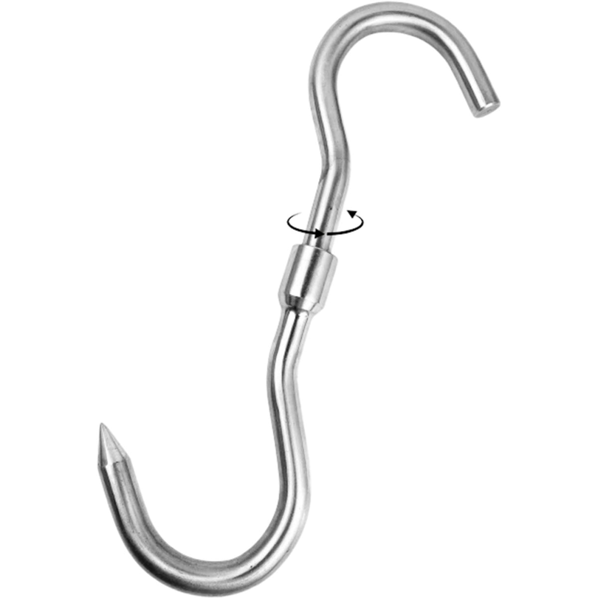 8" Rotating S Meat Hook Stainless Steel - MXR2115