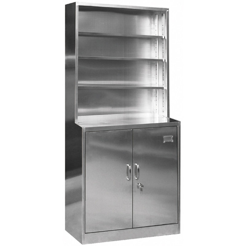Commercial Stainless Steel Cabinet 4 Shelves 2 Doors 900x500x1840mm - MYSLC13