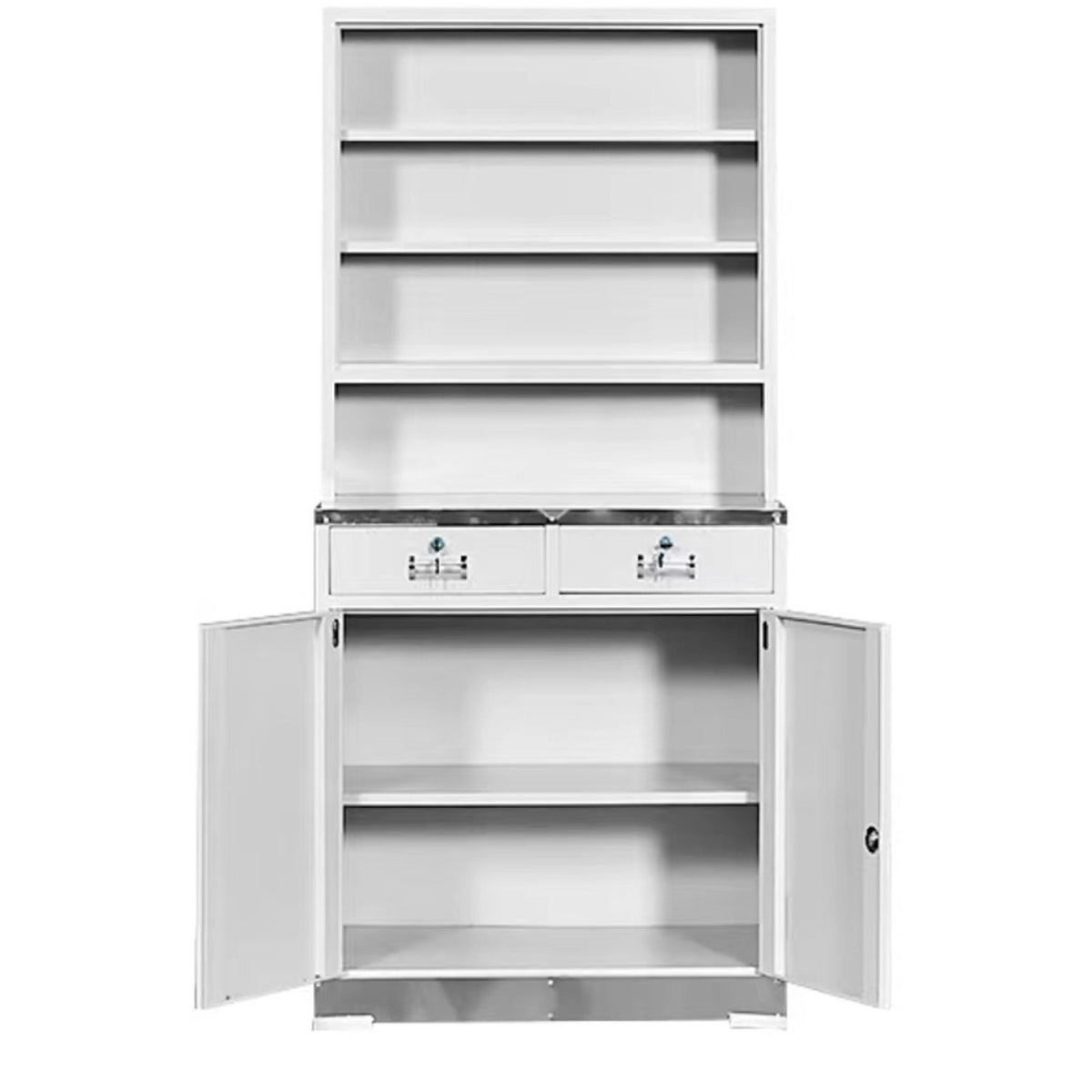 Commercial Stainless Steel Cabinet 4 Shelves 2 Doors 900x500x1840mm - MYSLC13