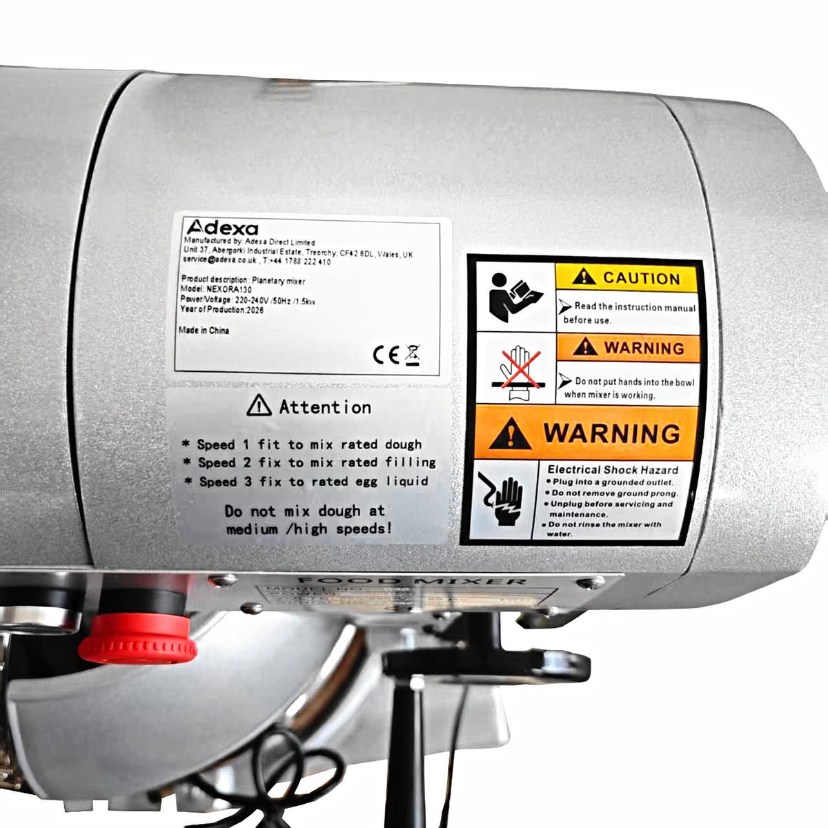Commercial 30L Planetary Food Mixer 3 Speed 1.5kW - NEXORA130