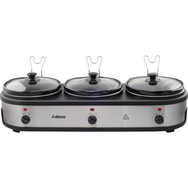 Ceramic Pot Slow Cooker 3x2.5 litres - NSC325