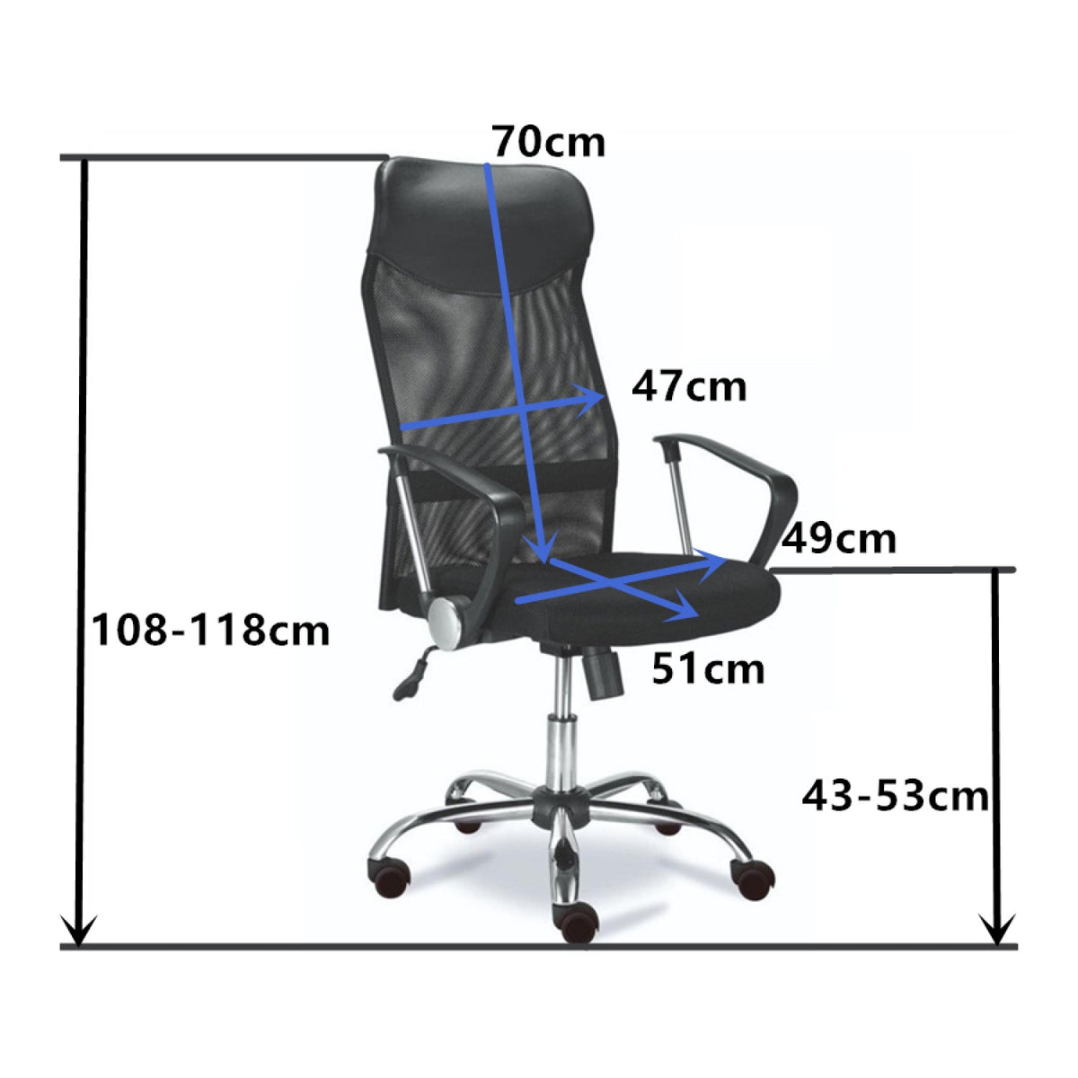 Mesh Office Chair Black - HY526
