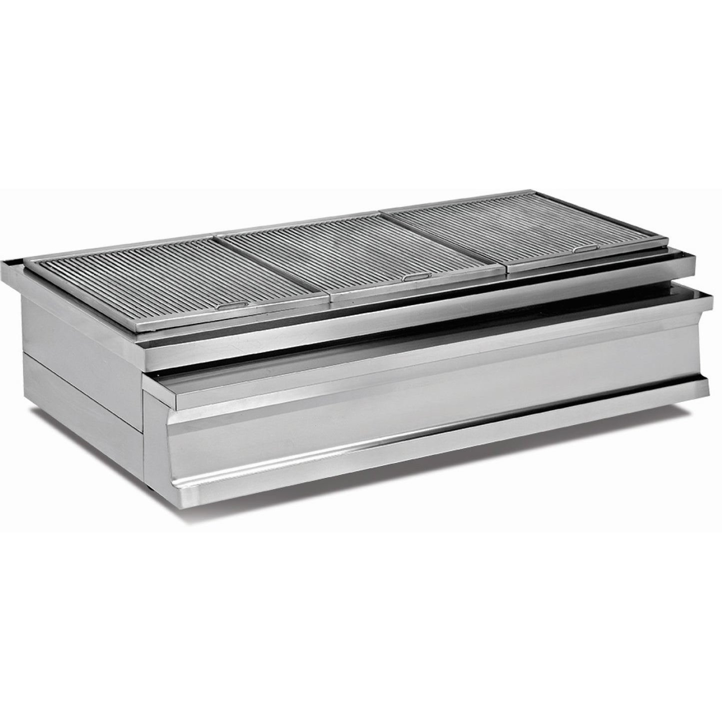 Professional Stainless steel Charcoal Grill with Firebrick & Ash drawer 1200x730x290mm - OCK020K