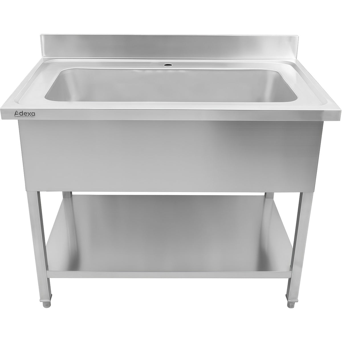 Stainless Steel Deluxe Pot Sink 1000×600×900+100mm with Backsplash - PSD10060