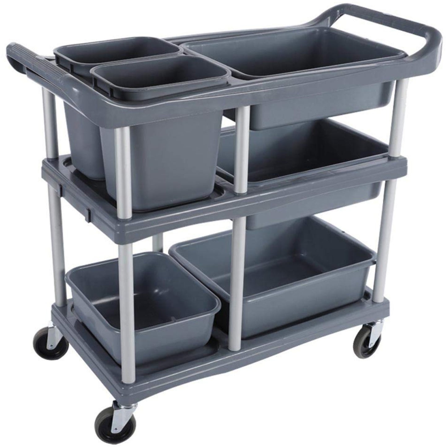 Professional Dish Collecting/Bussing Trolley 6 bins - PST03C
