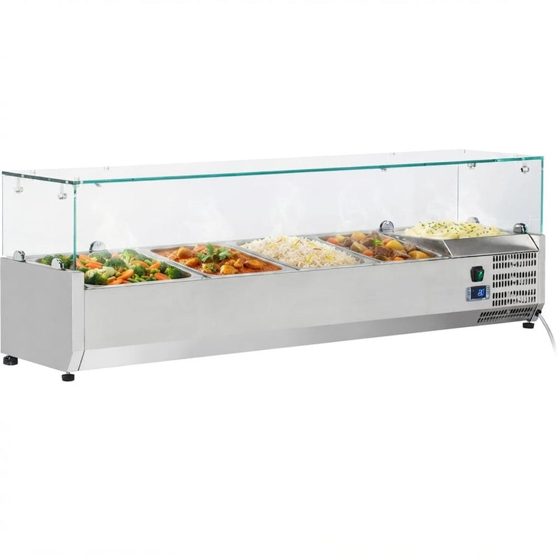 Refrigerated Servery Prep Top 1400mm 6xGN1/4 Depth 330mm - PT14