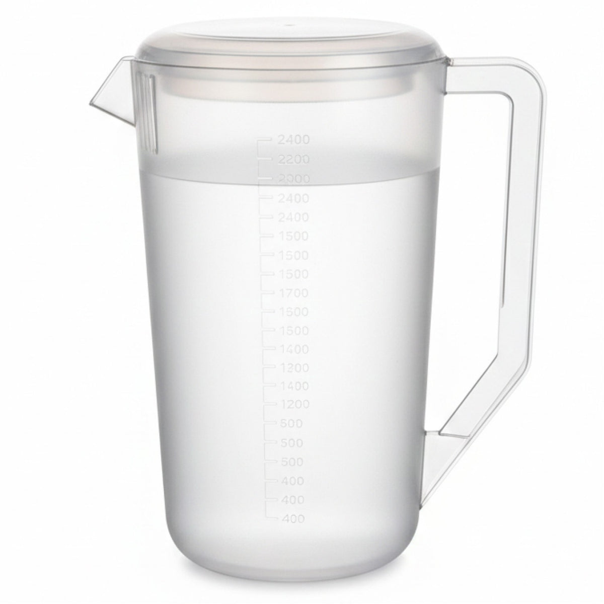 2.4L Polycarbonate Jug with Lid Clear - QHW376