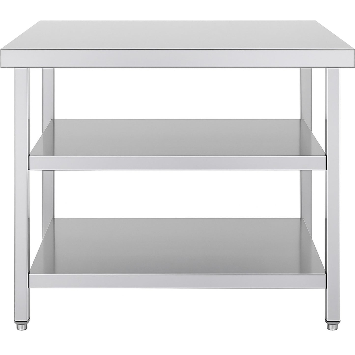 Commercial 3-Tier Stainless Steel Work Table with Undershelves 900x600x850mm - QNH1132