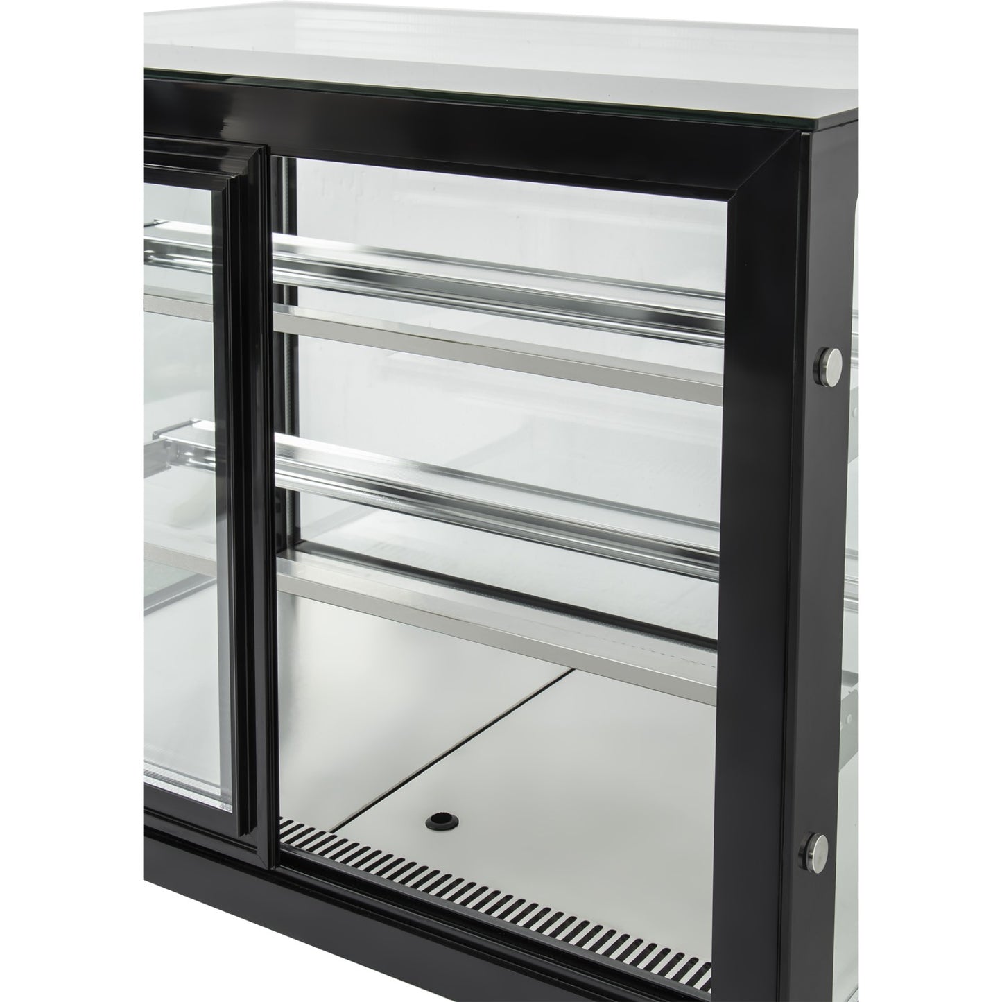 Cake counter 900x700x1200mm 2 shelves Mirror front LED - GN900RF2