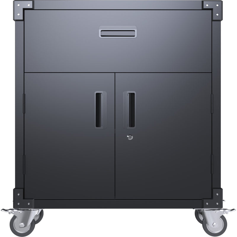 Professional Mobile Black 2 Door 1 Drawer Steel Tool Cabinet 800x420x900mm - SART222