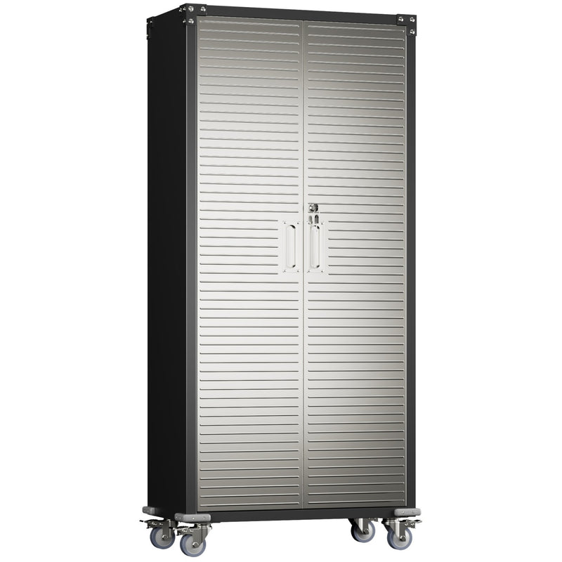 Lockable Mobile Steel Storage Cabinet 820 x 410 x 1830mm - SART302