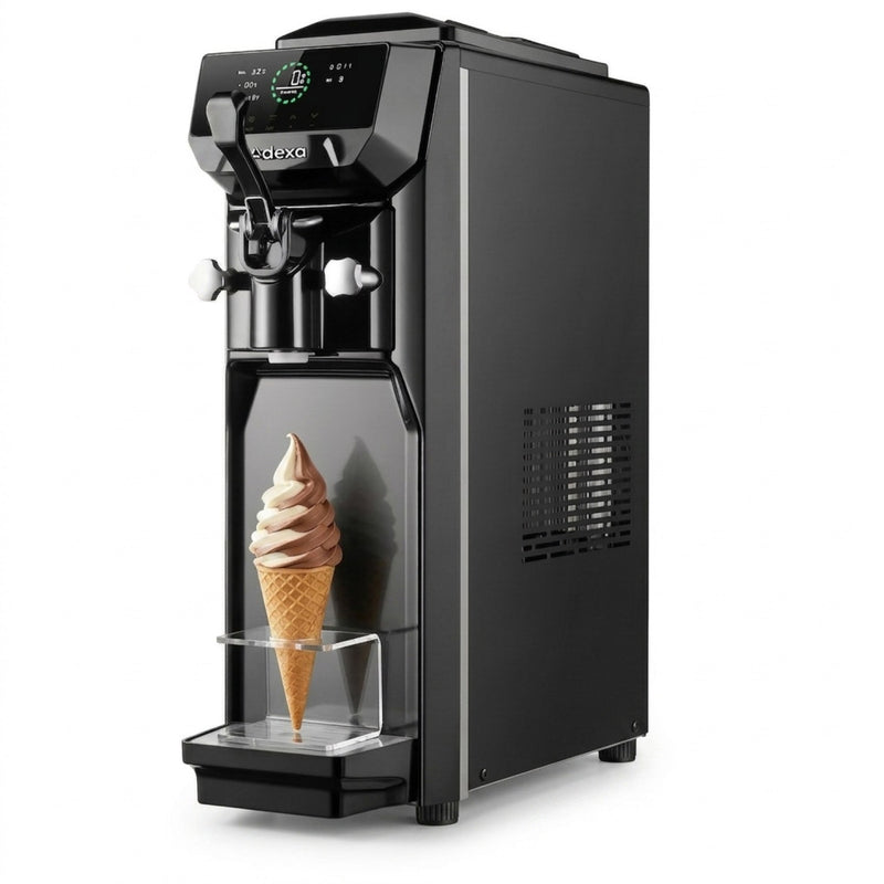 Commercial Standing Soft Serve Ice Cream Machine 13–16L/H 210x610x706mm - SKFAT1116BLACK