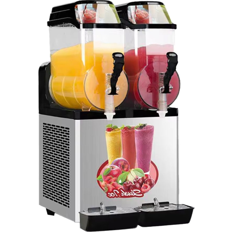 Commercial Double Tank Slush Machine 2 x 12 Litres 400x600x840mm - SM212