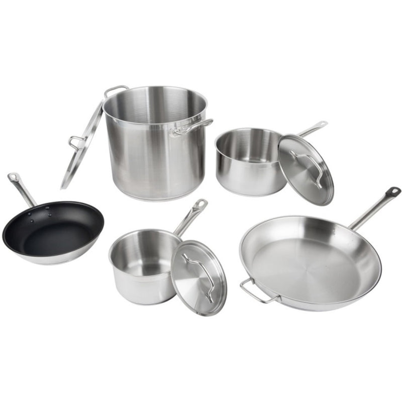 Set of Stainless steel Cookware 8 pcs Sauce pans Stew pan Fry pans - SPC8A