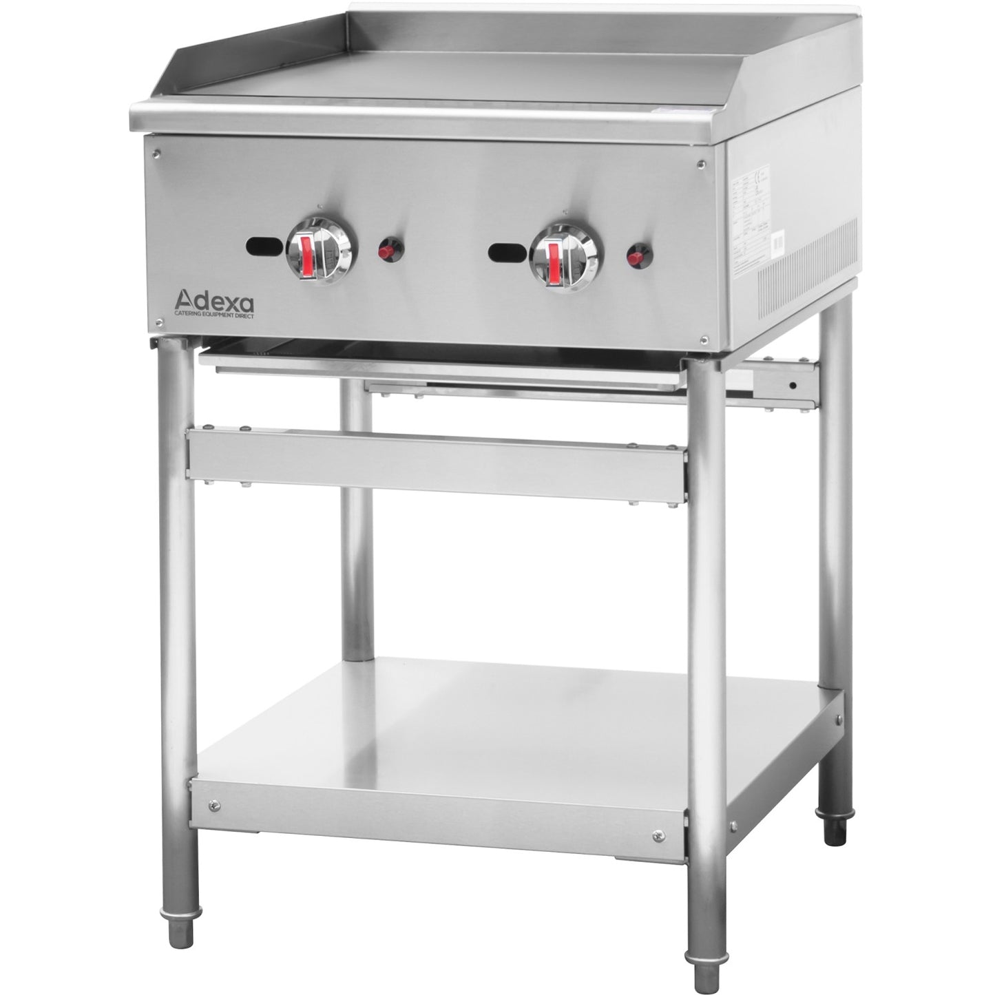 Premium Commercial Gas Griddle Smooth plate 2 burners 15kW Countertop - EGG24S