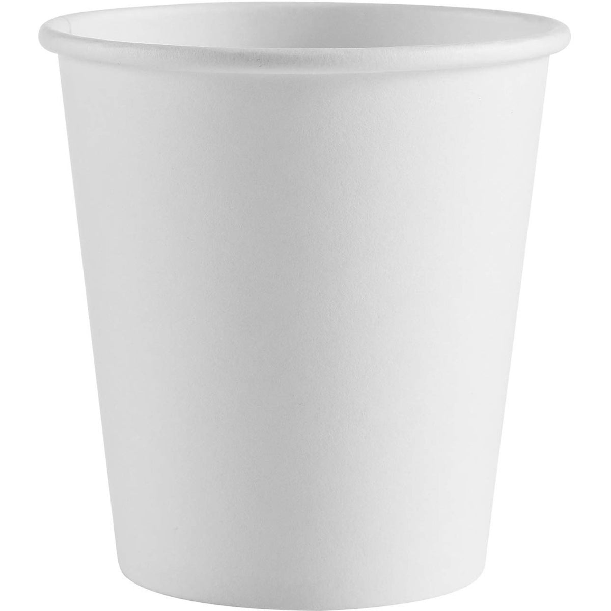 1000pcs Compostable Coffee Cups Single wall 8oz/237ml White - SW8W