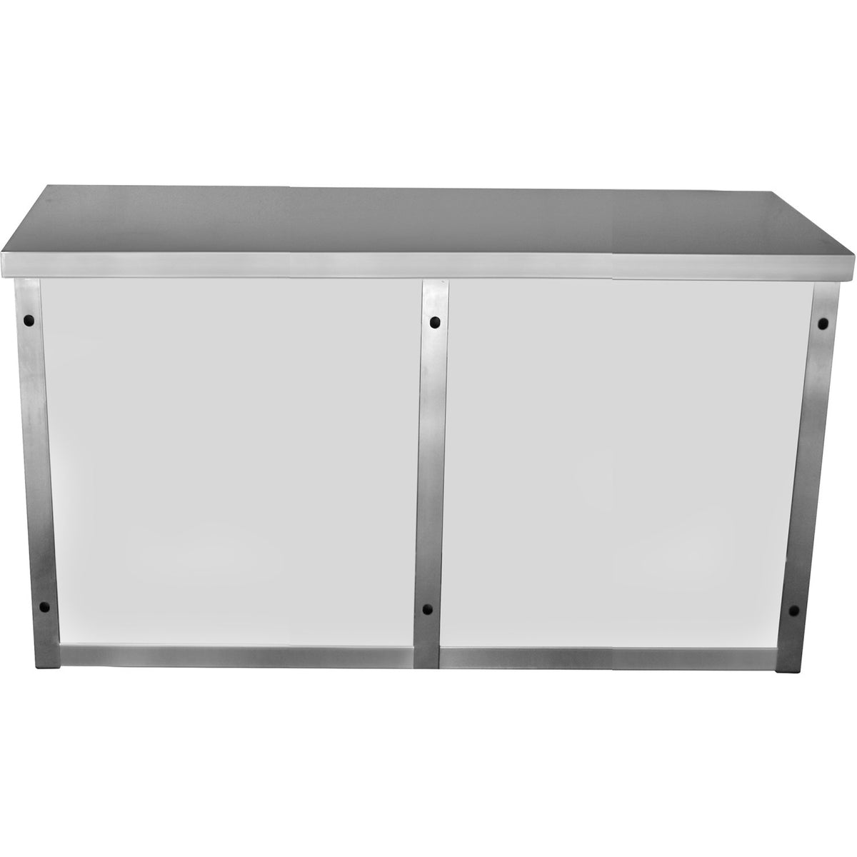 Commercial Wall Cabinet Cupboard Glass Doors Stainless Steel 1500x400x650mm - SWCGD150402