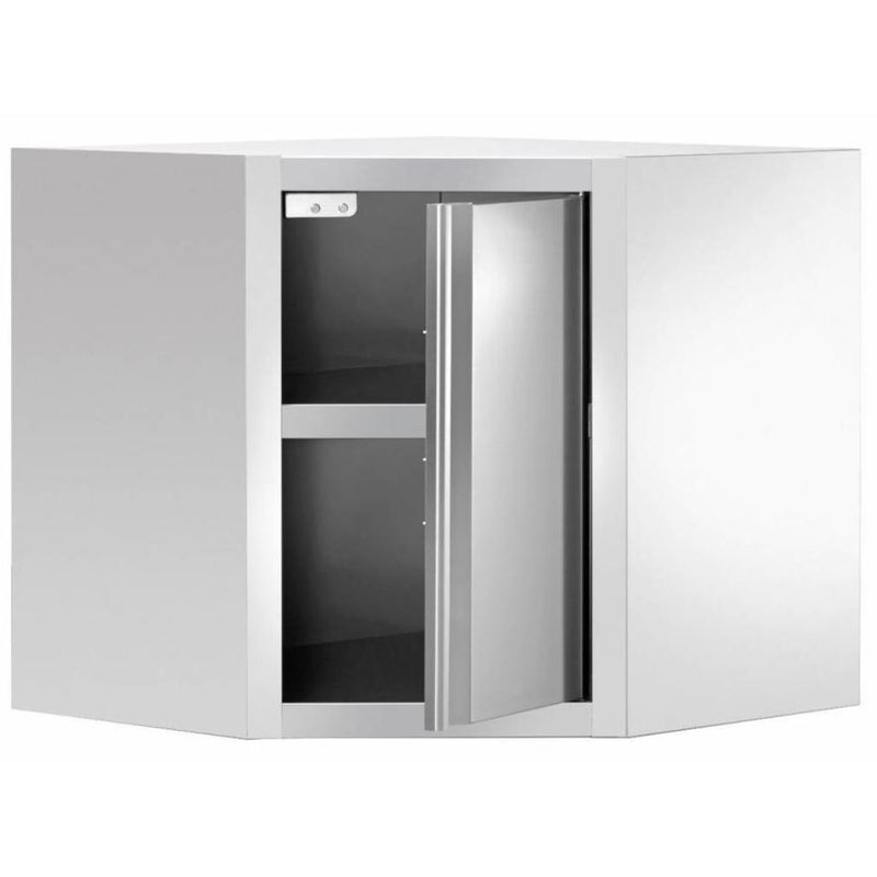 Wall cabinet Corner unit Stainless steel 700x700x650mm - VWCC77