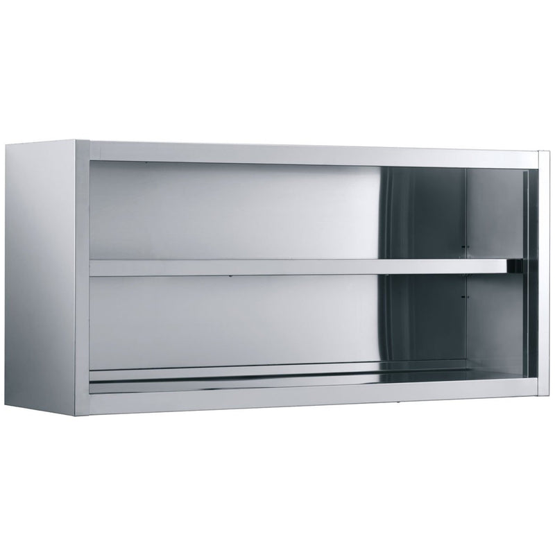Wall cabinet Open Stainless steel Width 1200mm Depth 400mm - THWOR124