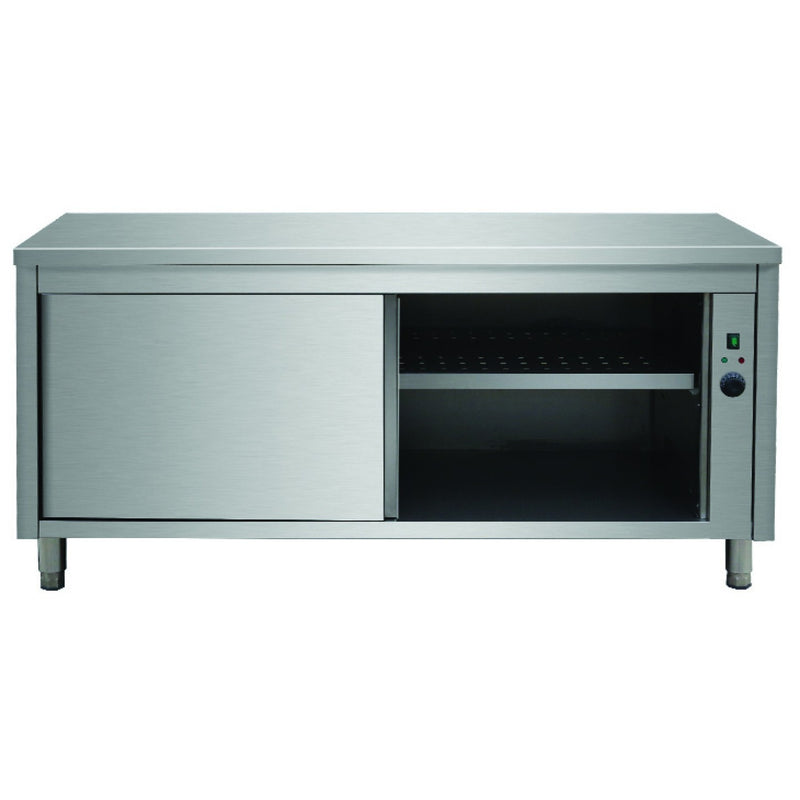 Professional Heated Cupboard Stainless steel Sliding doors Width 1600mm Depth 700mm - THWSR167