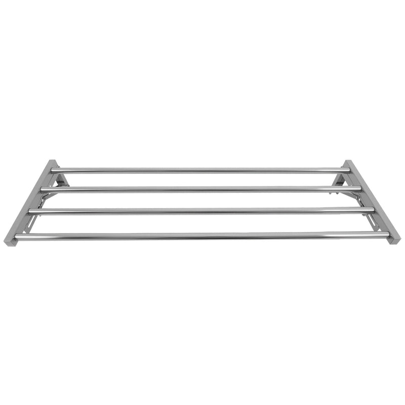 Commercial Foldable Stainless Steel Wall Mounted Rack Shelf 800×300×230mm 4 Tube - TRW50830